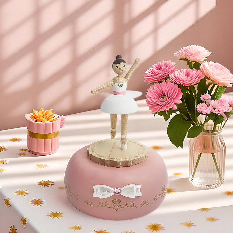 Personalized Ballet Girl Music Box – Engrave Name Dancing Gift – Christmas Gift