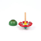 Wooden Spinning Top Toy Petal Spinning Top