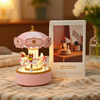 Custom Carousel Music Box with Lights – 6 Melodies – Baby Toy –Personalized– Baby Girl Birthday Gifts for Kids–Christmas Gift- Nursery Decor
