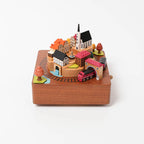 LooveGift Autumn Scenery Rotating Train Music Box