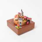 LooveGift Autumn Scenery Rotating Train Music Box