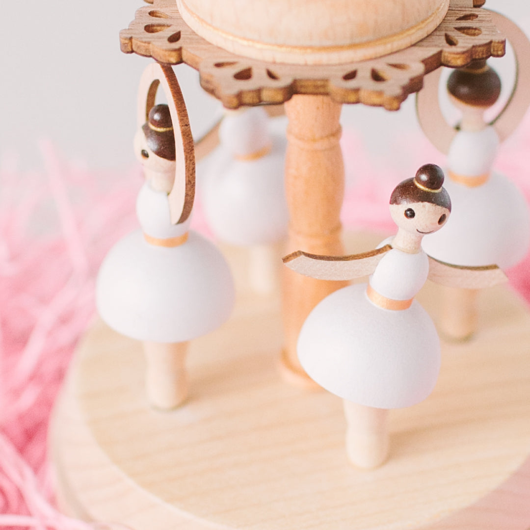 Ballerina girl spinning dancing music box Ballet Performance