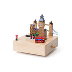 London Bridge Big Ben Rotating Bus Music Box