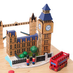 London Bridge Big Ben Rotating Bus Music Box