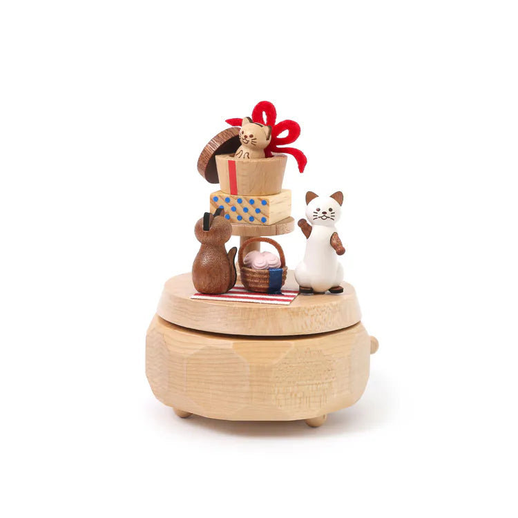 Cat Gift Wooden Music Box with Custom Name Engraving | Birthday Gift | Christmas Gift
