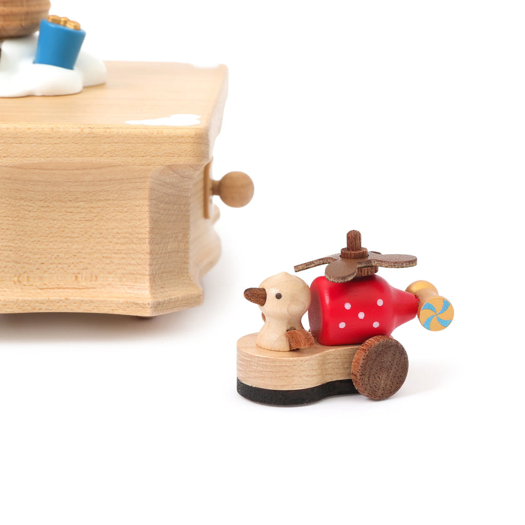 Hot Air Balloon Party Spinning Airplane Music Box｜