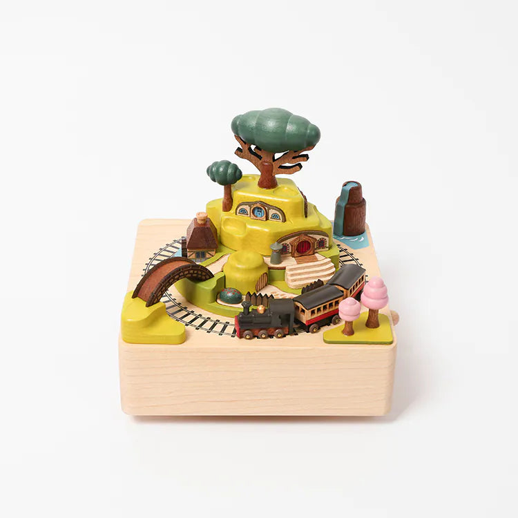 Spring Scenery Rotating Train Music Box LooveGift
