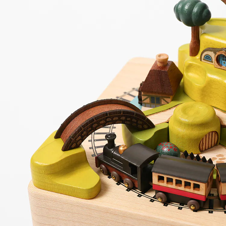Spring Scenery Rotating Train Music Box LooveGift