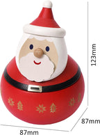 Wooden tumbler Santa Claus music box