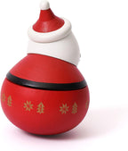 Wooden tumbler Santa Claus music box